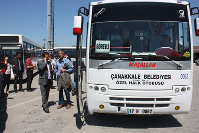 Şoför adayları sınavdan geçti 